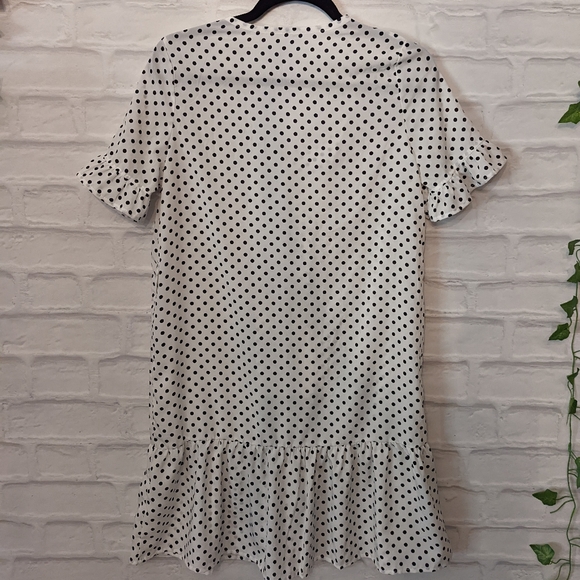 Polka Dot Shirt Dress - Picture 3 of 3